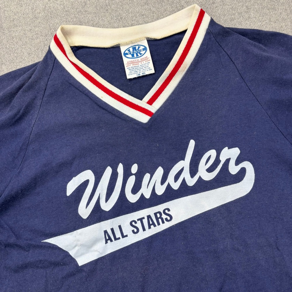 VTG‎ 70s VK Ringer Baseball Jersey Womens M Winder All Stars NANCY Tomboy USA